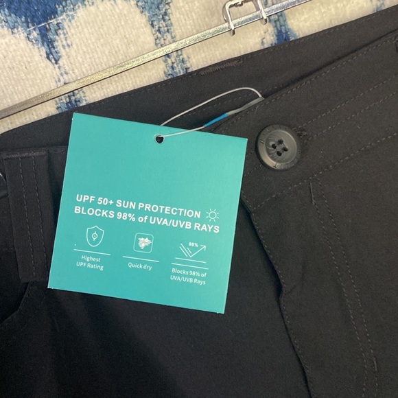 Willit black size 8 UPF performance pants with pockets - Picture 6 of 15
